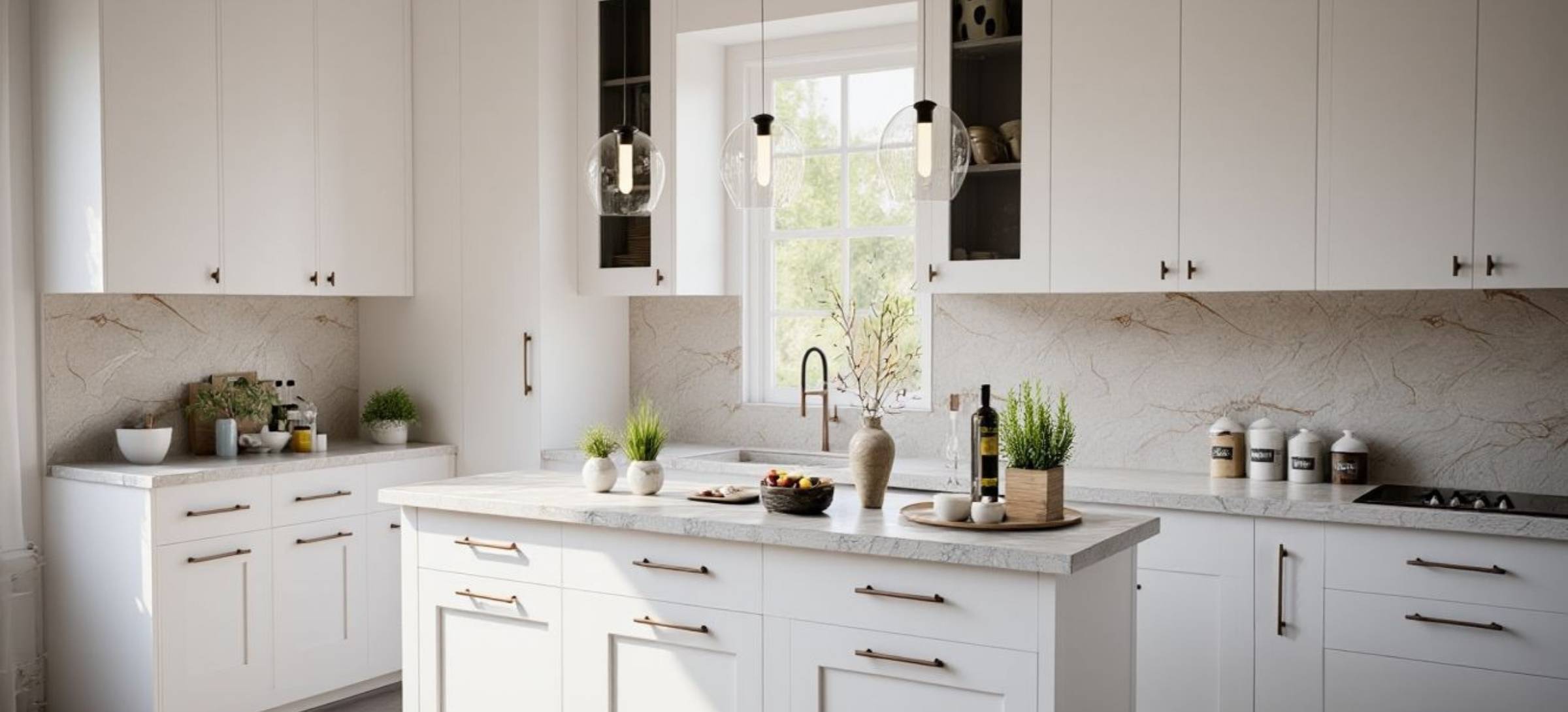beyaz mutfak tasarımı